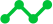 creative green growth graph icon